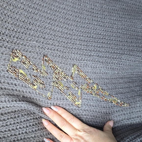 Torrid Chunky Pullover Tunic Sweater lightning bolt embellished 3x NEW NWT - Picture 9 of 13